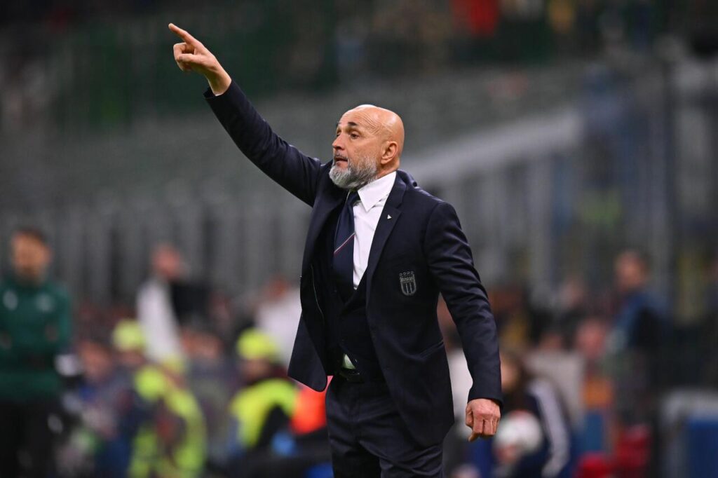 MILAN, ITALY - MARCH 20: Head coach Luciano Spalletti of Italy during the UEFA Nations League quarterfinal leg one match between Italy and Germany at Stadio San Siro