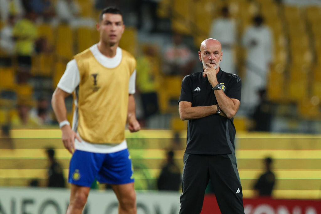 Stefano Pioli e Cristiano Ronaldo
